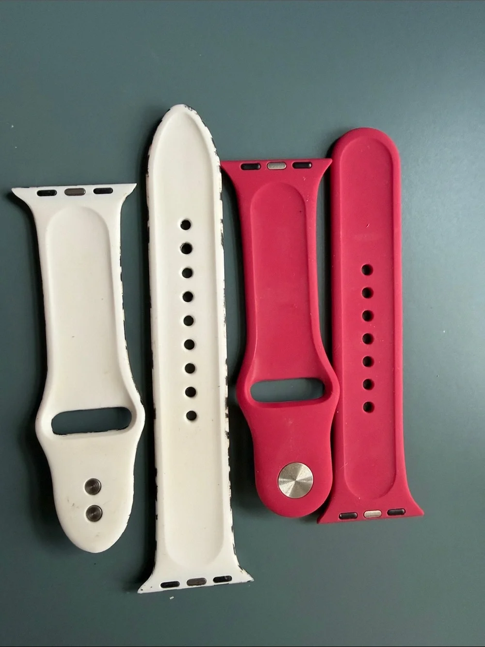 Leopard Print and Berry Silicone Apple Watch Bands